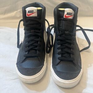 Nike Black and White High-Top Sneakers